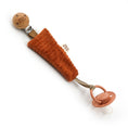 Charger l'image dans la visionneuse de la galerie, Attache tétine velours paprika
