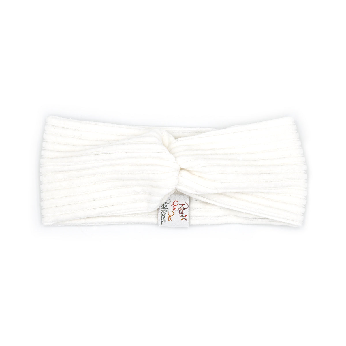 bandeau velours ecru