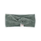 bandeau velours kaki