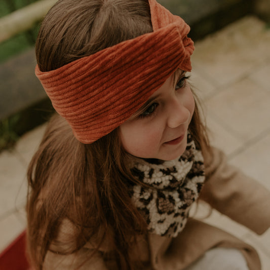 bandeau velours paprika