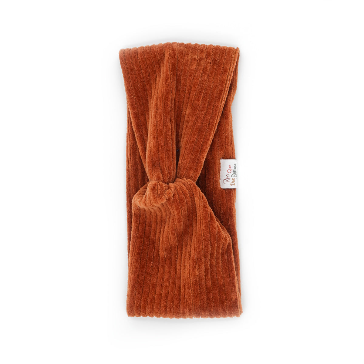 bandeau velours paprika