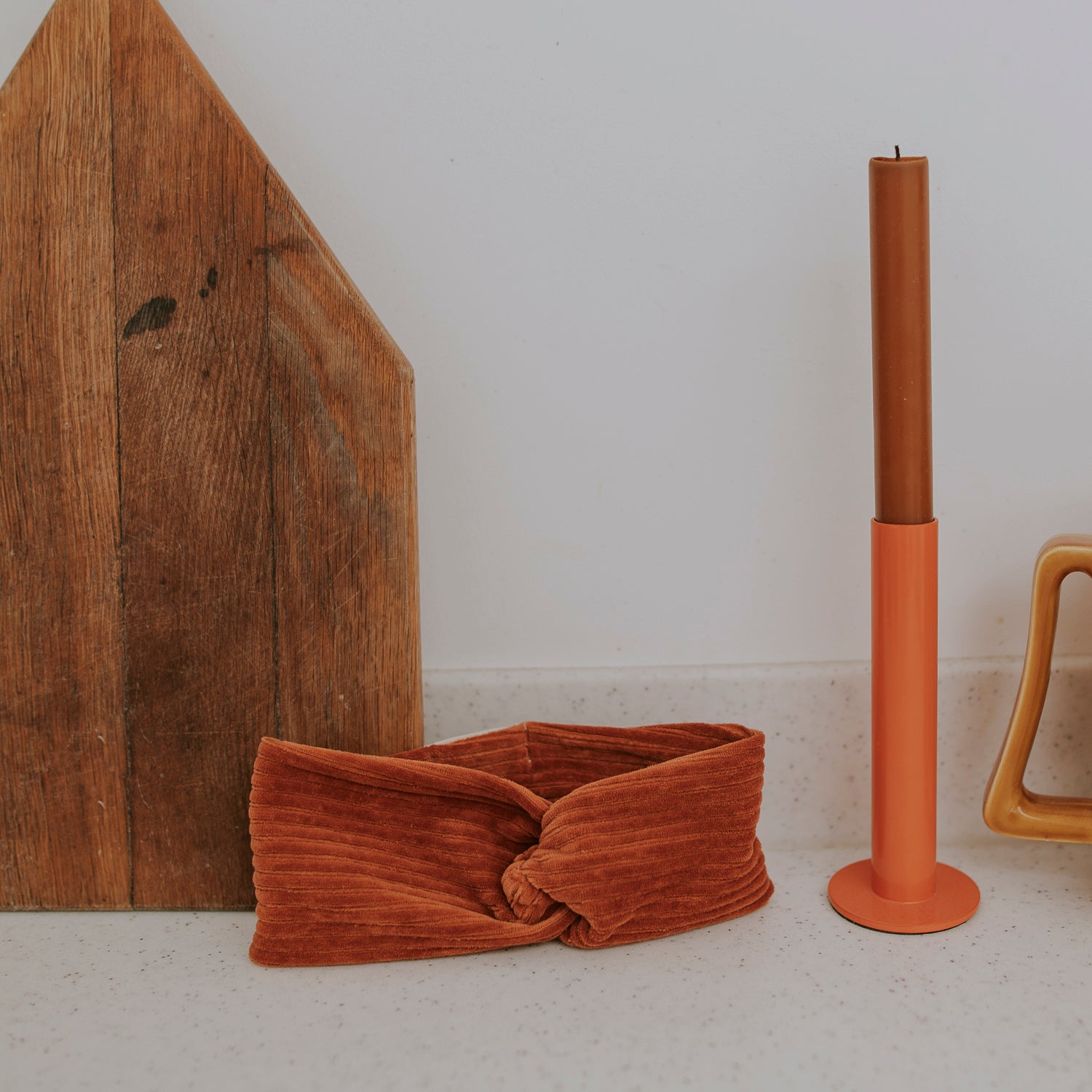 bandeau velours paprika