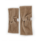 bandeau velours taupe
