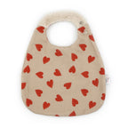 Bavoir classique coeur rouge