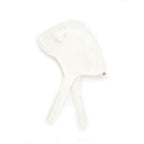 Bonnet velours ecru