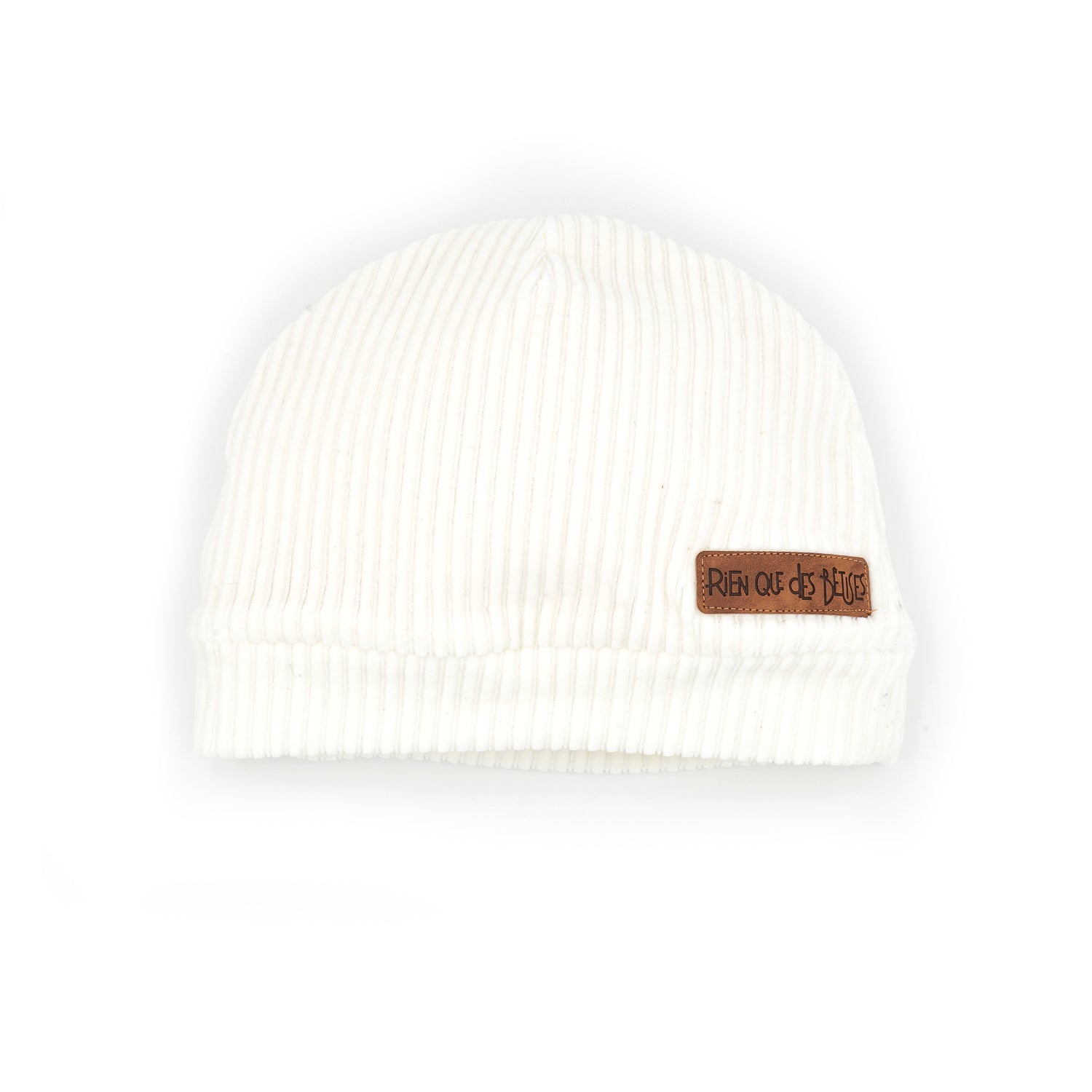 Bonnet velours écru kids