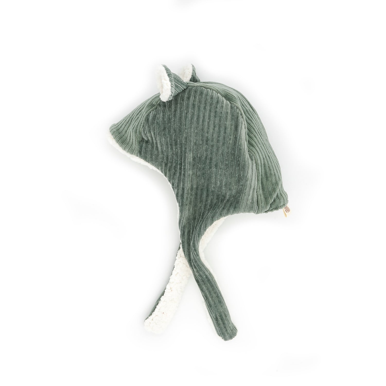 Bonnet velours kaki