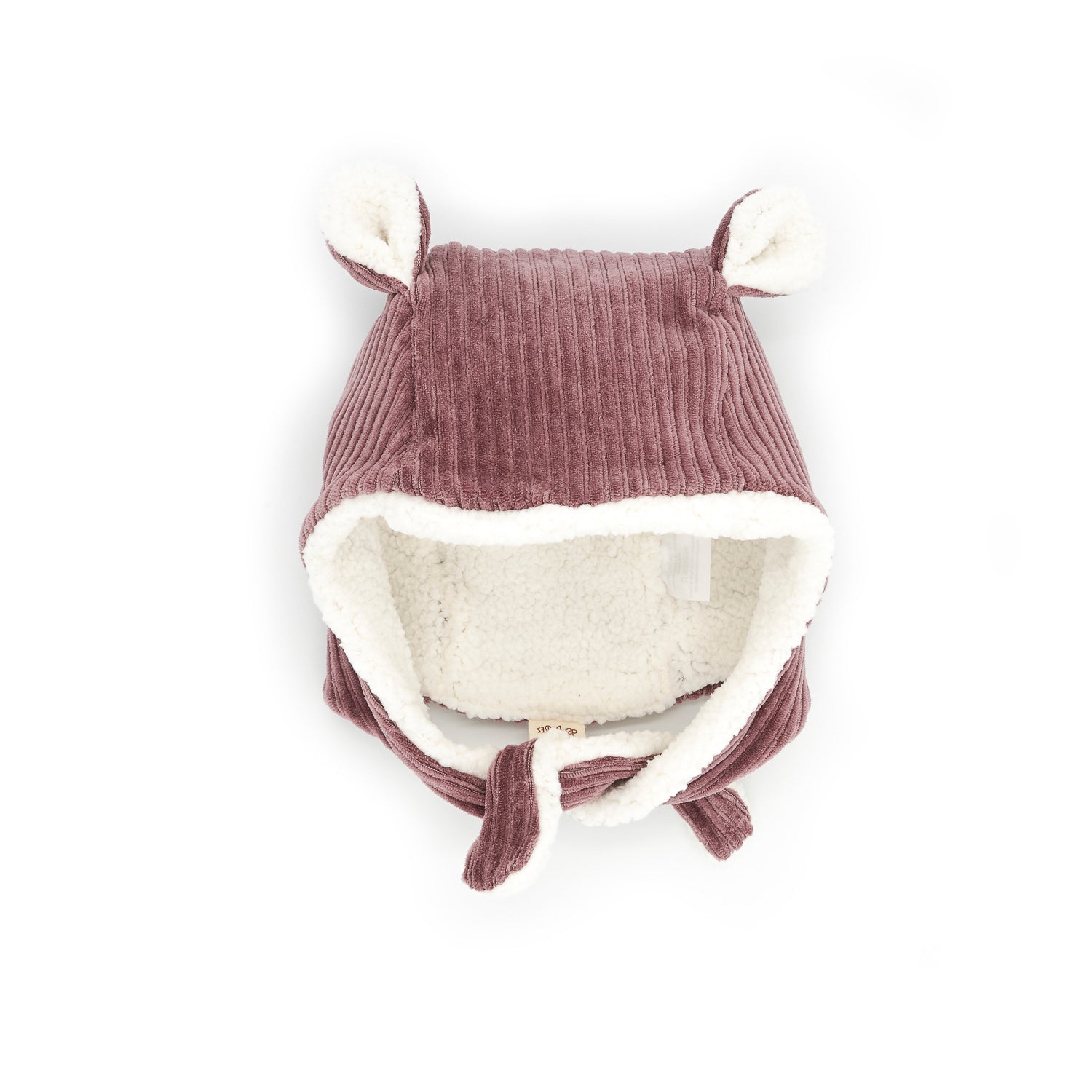 Bonnet velours parme