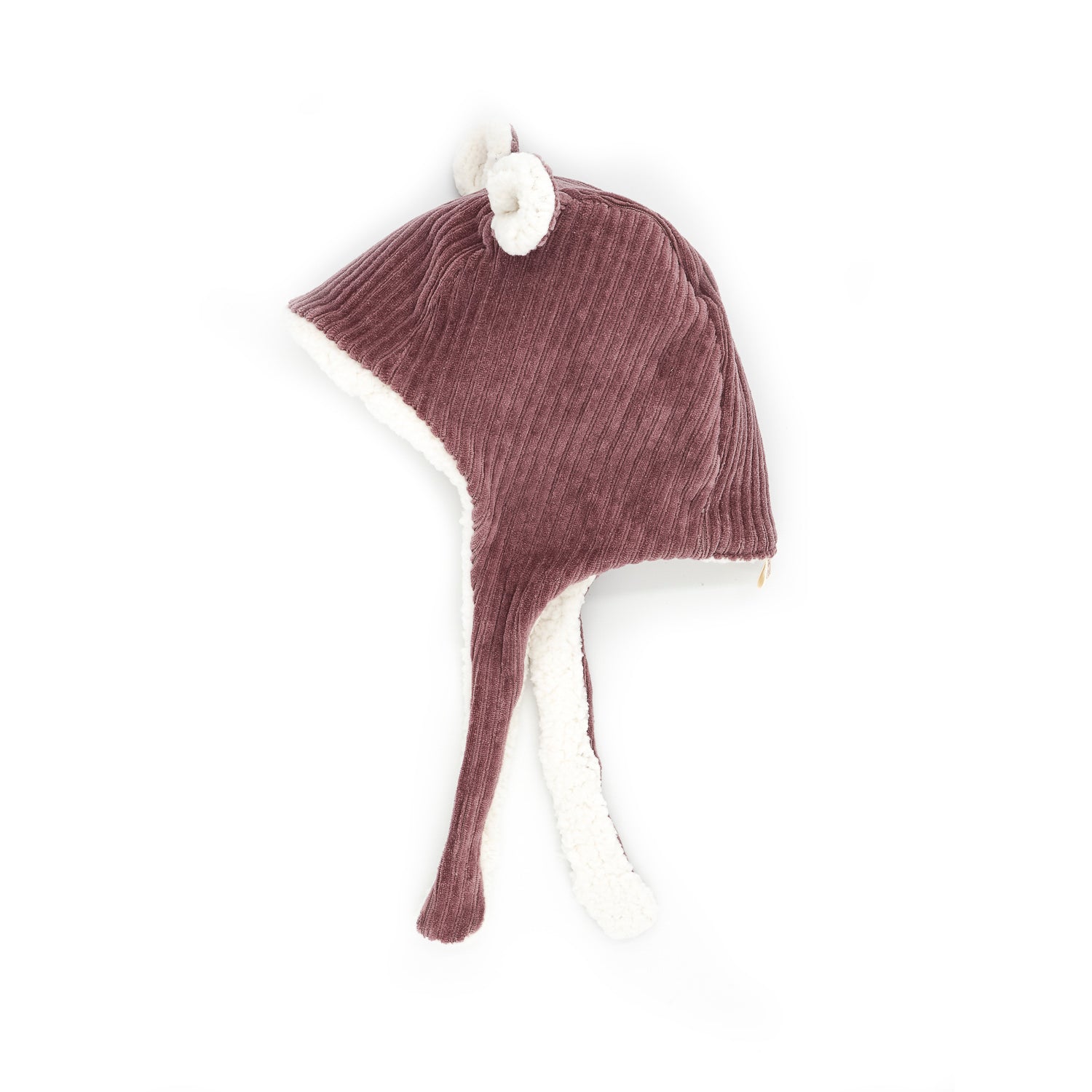 Bonnet velours parme
