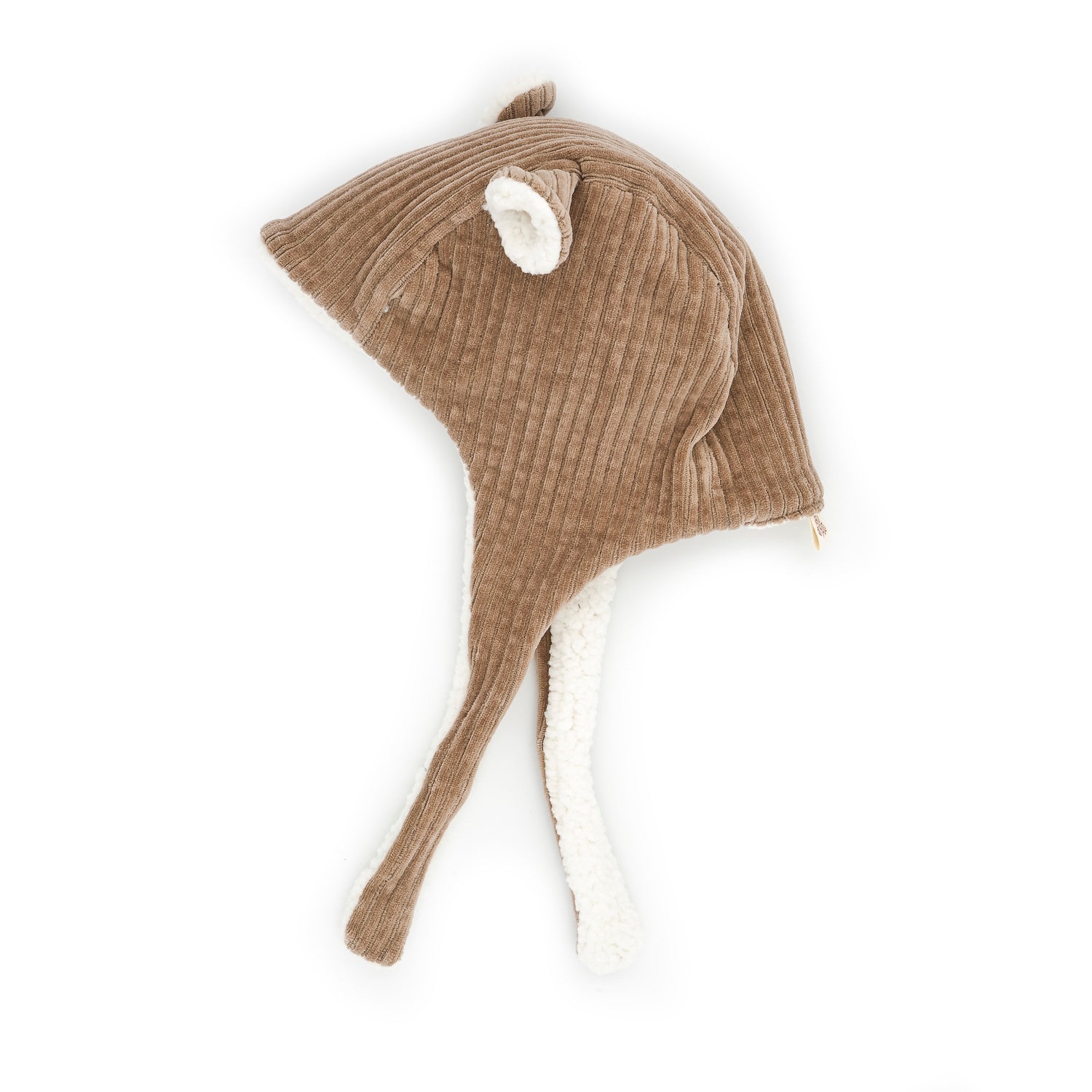 Bonnet velours taupe
