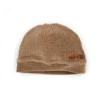 Bonnet velours taupe kids