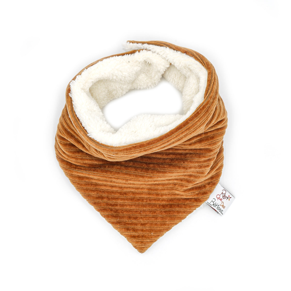 Cache-cou velours camel