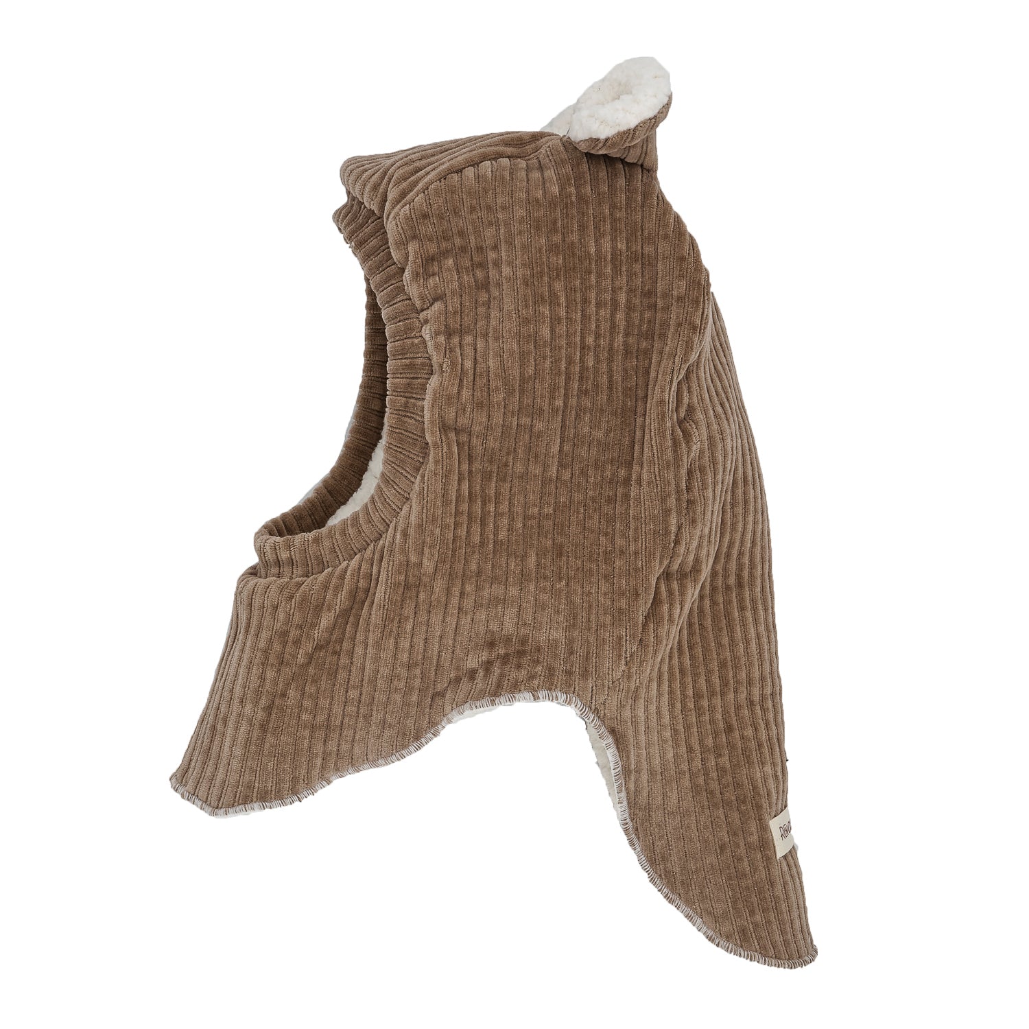 Cagoule velours taupe