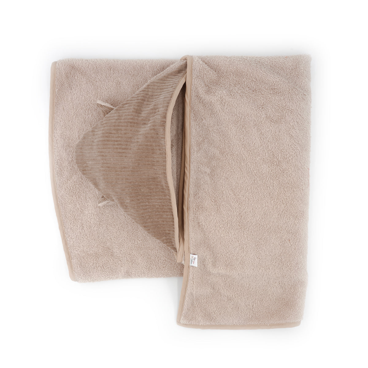 Cape de bain Velours Taupe