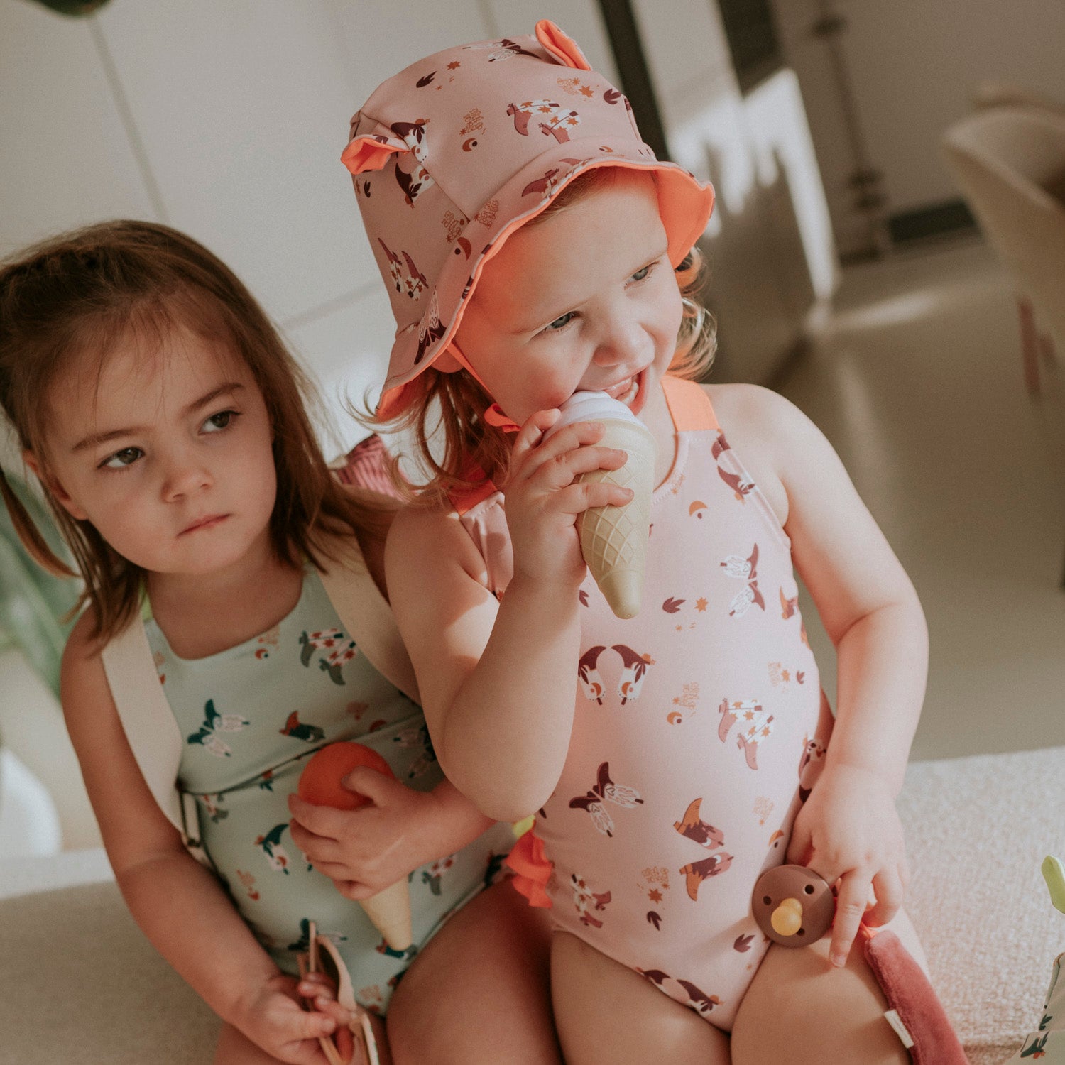 Chapeau anti-uv santiag rose