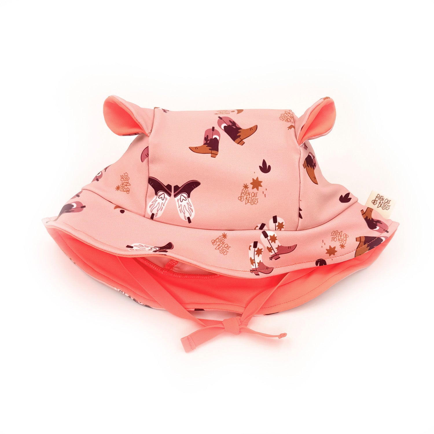 Chapeau anti-uv santiag rose