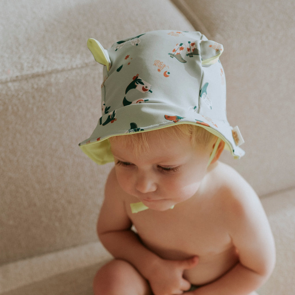 Chapeau anti-uv santiag vert