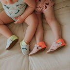 Chaussons plage bébé anti-UV Santiag rose