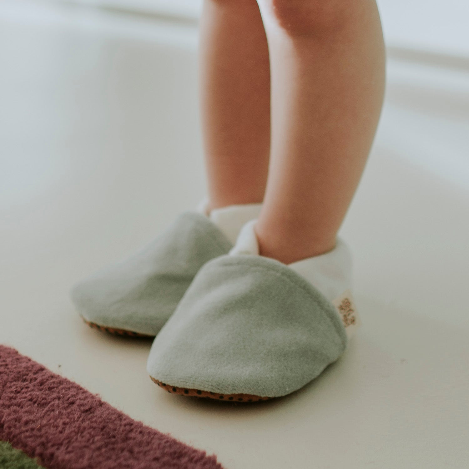 Chaussons éponge vert