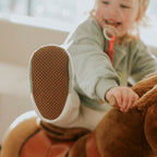 Chaussons éponge vert