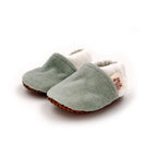 Chaussons éponge vert