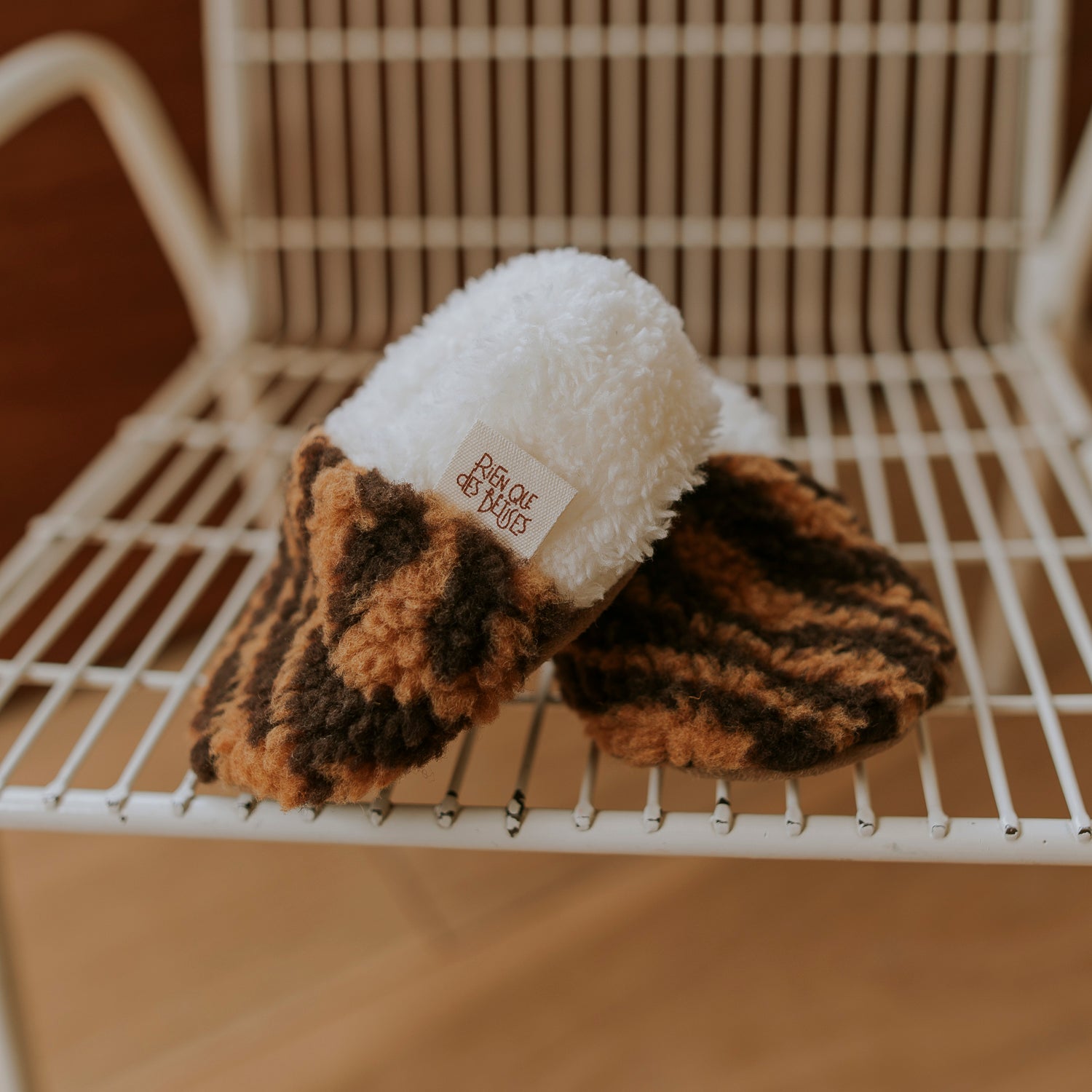 Rien que des bêtises - Chaussons tigre