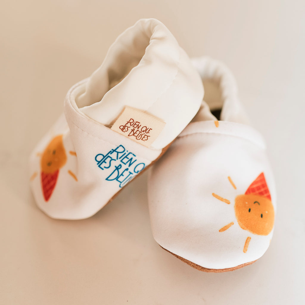 Chaussons bain anti-uv glace