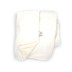 Couverture bébé velours Ecru