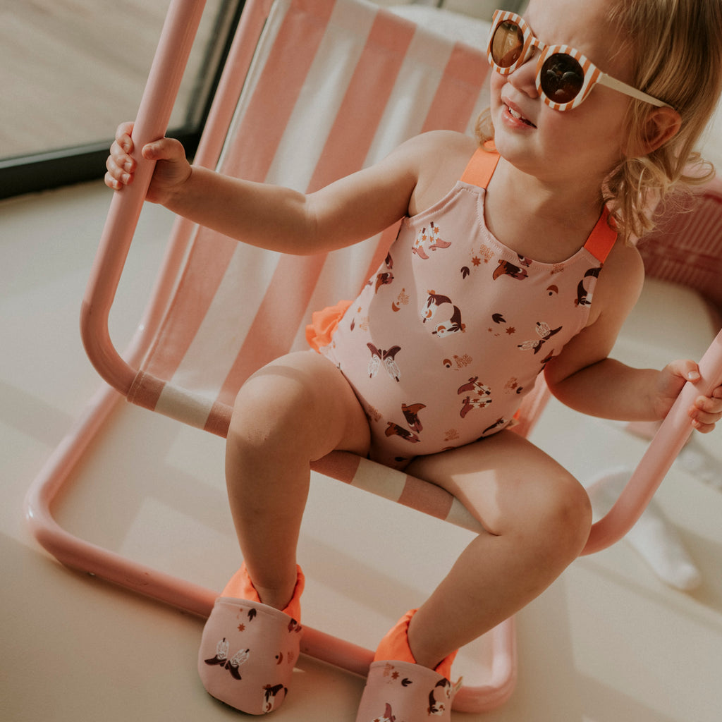 Maillot de bain santiag rose