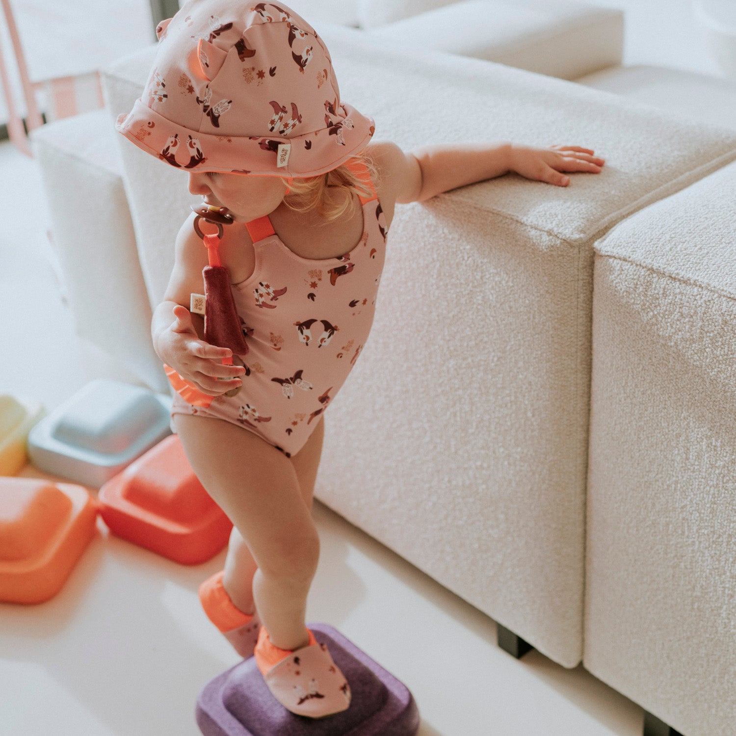 Maillot de bain santiag rose