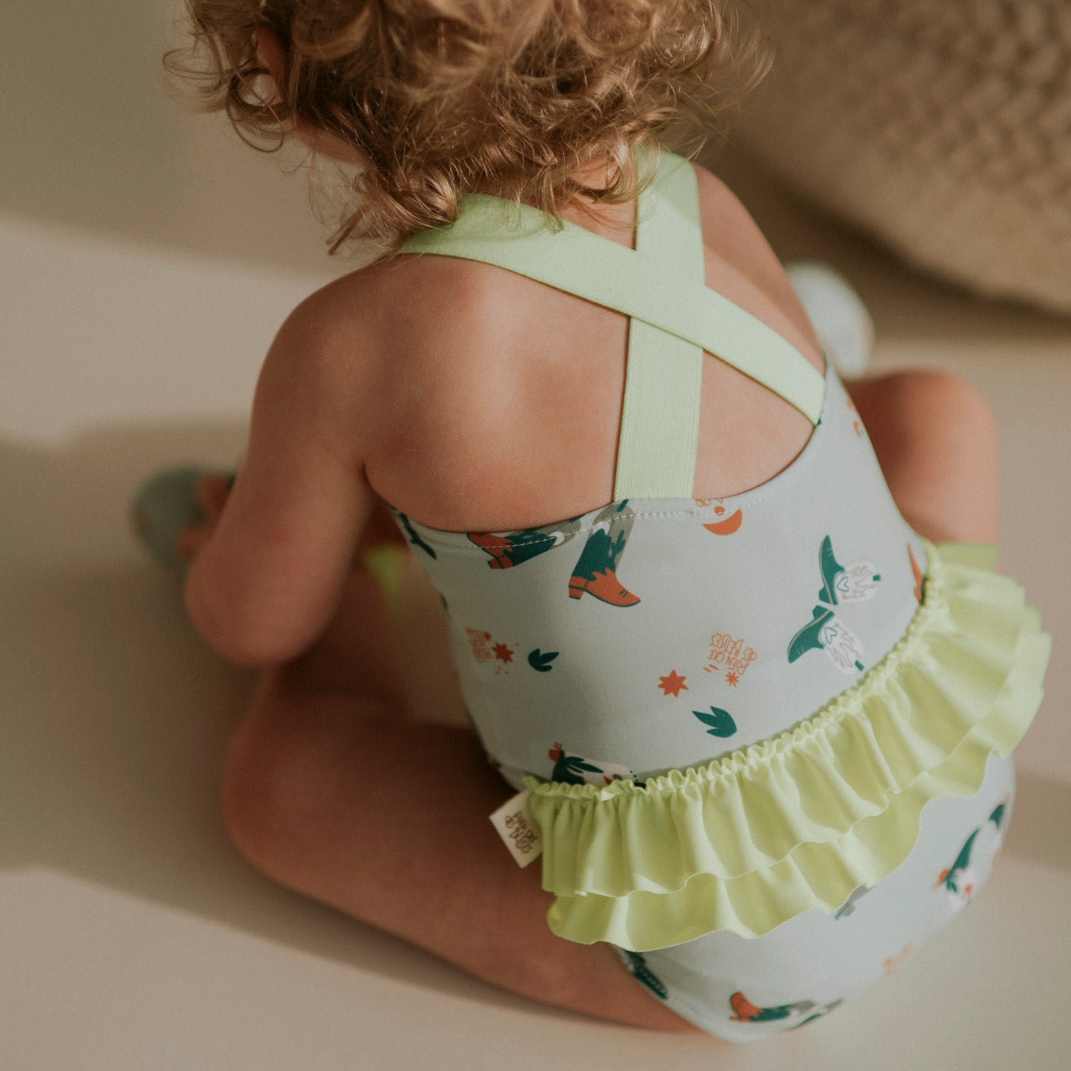 Maillot de bain santiag vert