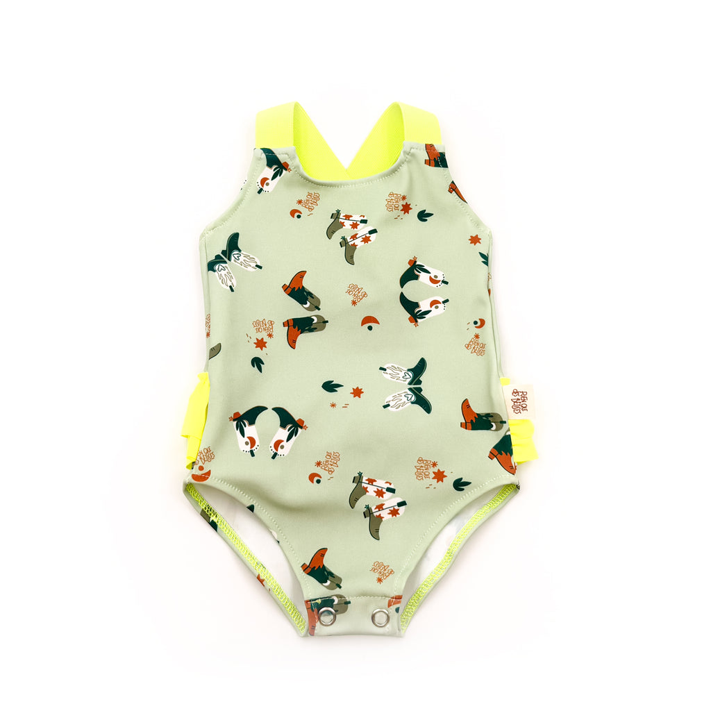 Maillot de bain santiag vert