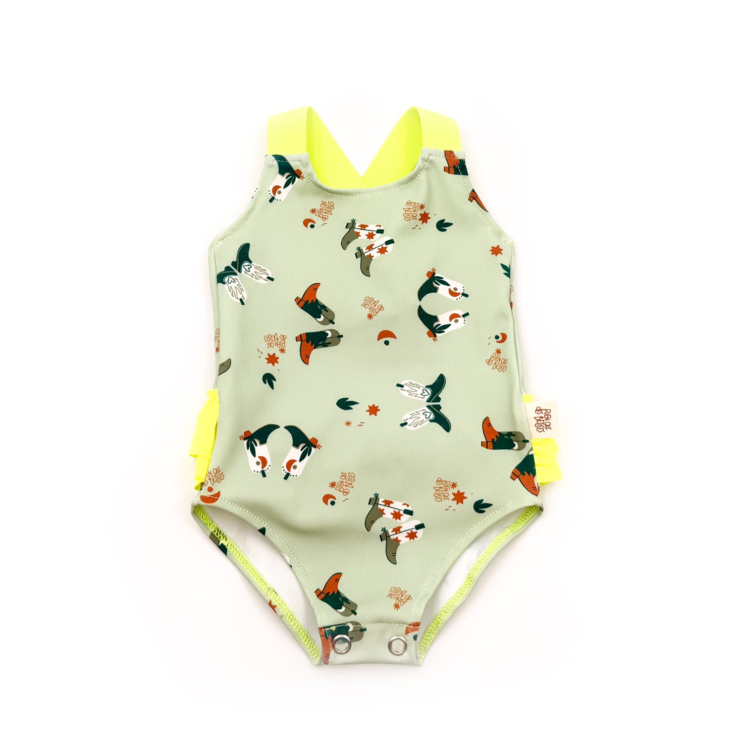 Maillot de bain santiag vert
