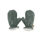 Moufles velours Kaki