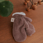 Moufles velours parme