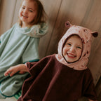 Poncho de bain santiag rose