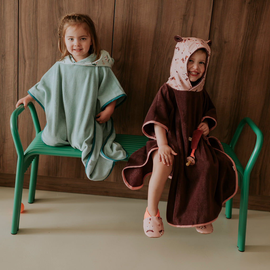 Poncho de bain santiag vert