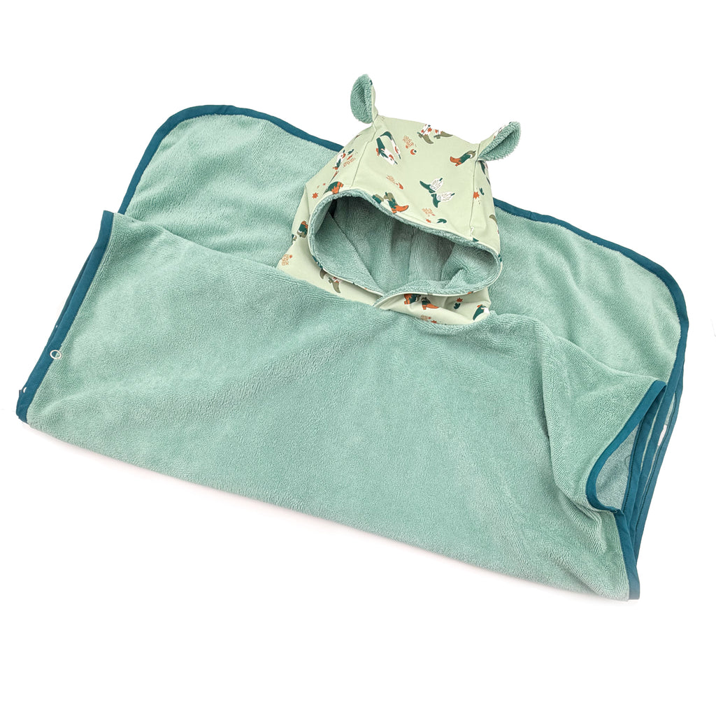 Poncho de bain santiag vert