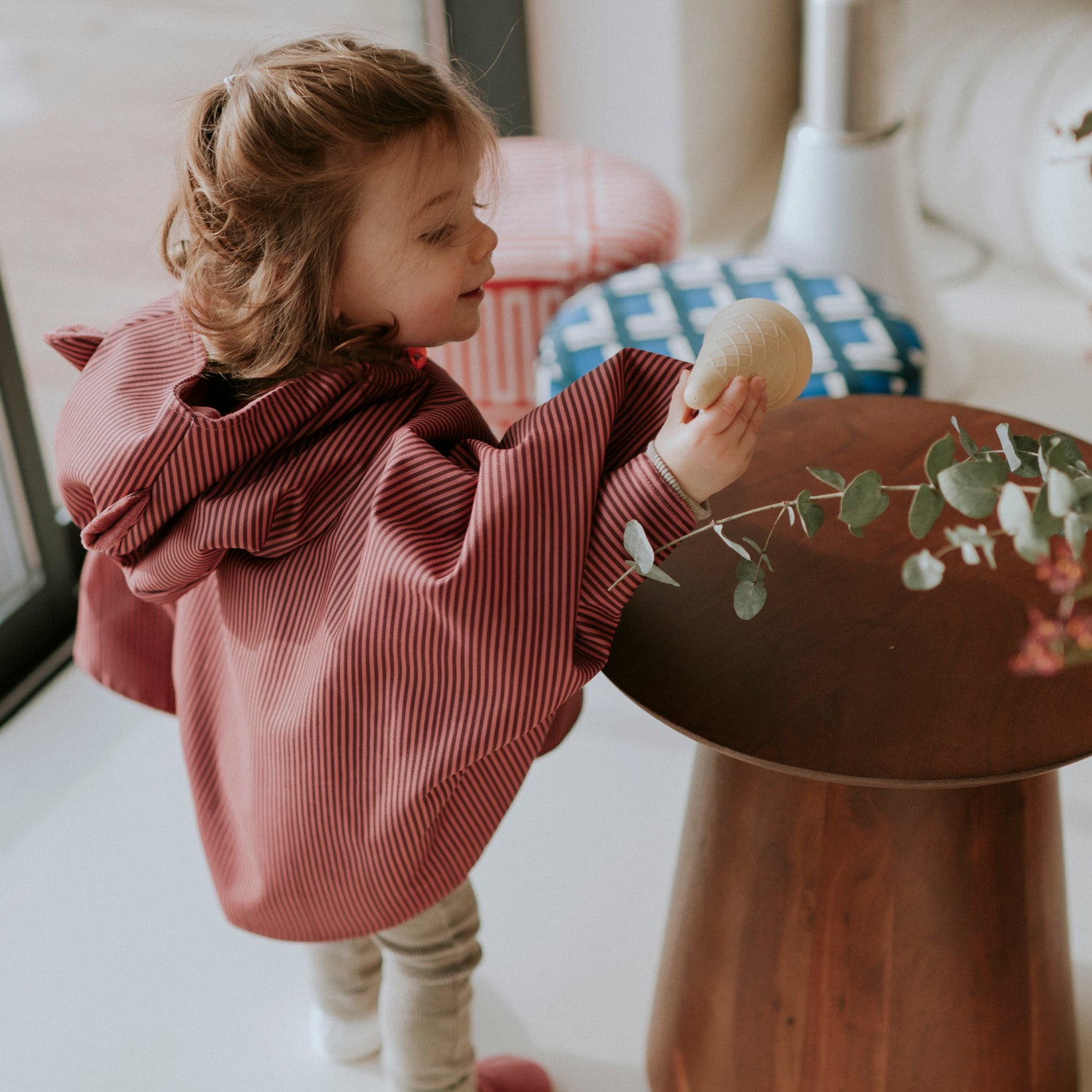 Poncho de pluie rose