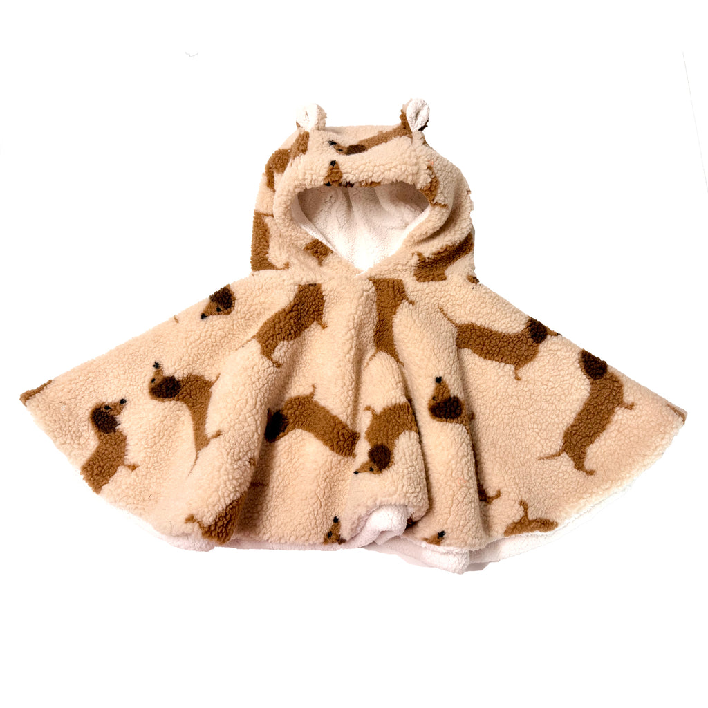Poncho bébé teddy dog