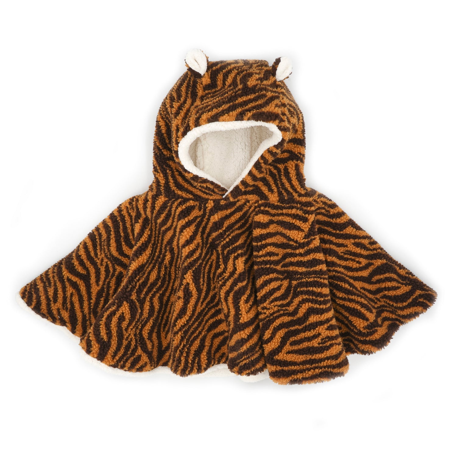 Poncho bébé teddy tigre