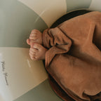 Poncho de bain camel et graou violet rien que des bêtises