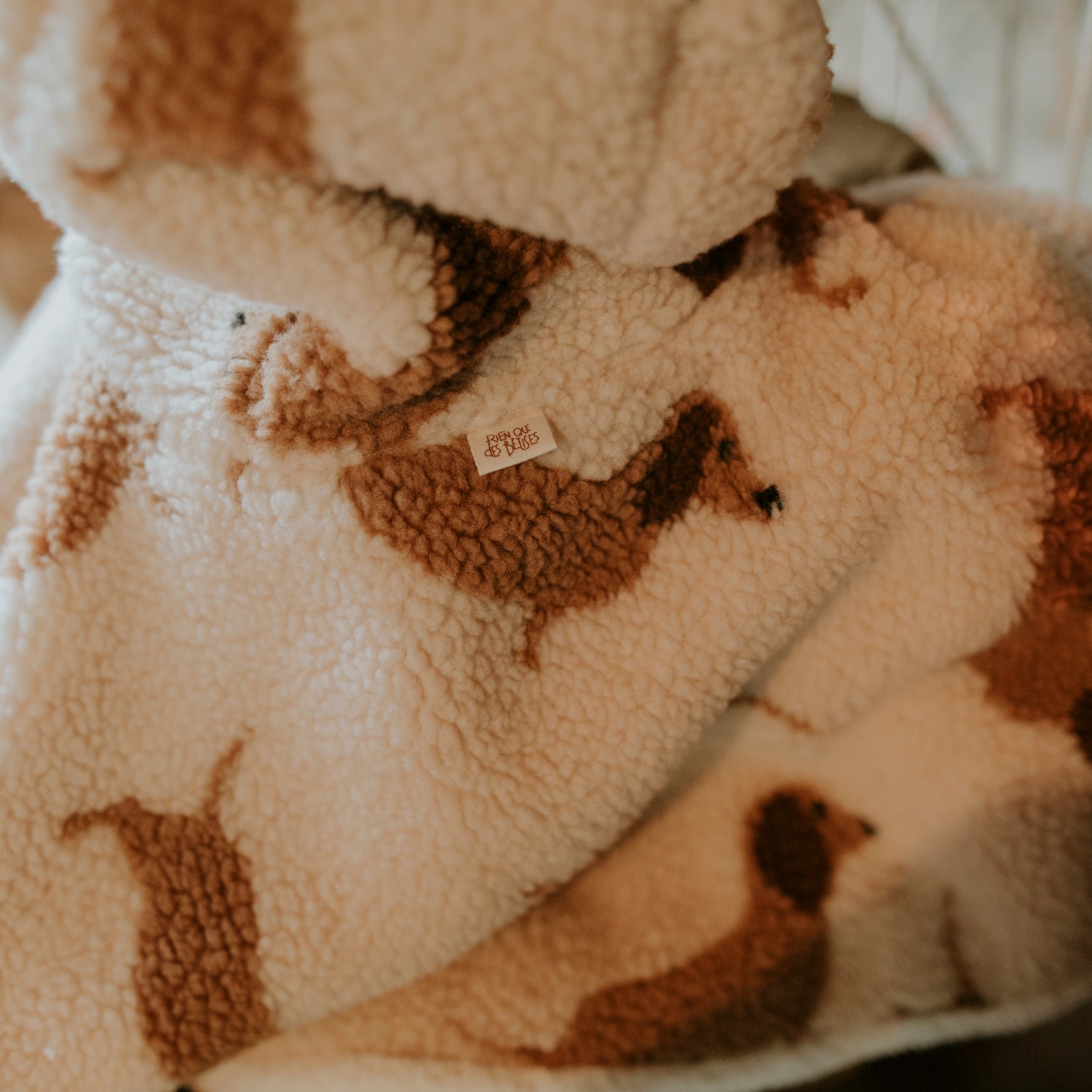 Poncho bébé teddy dog