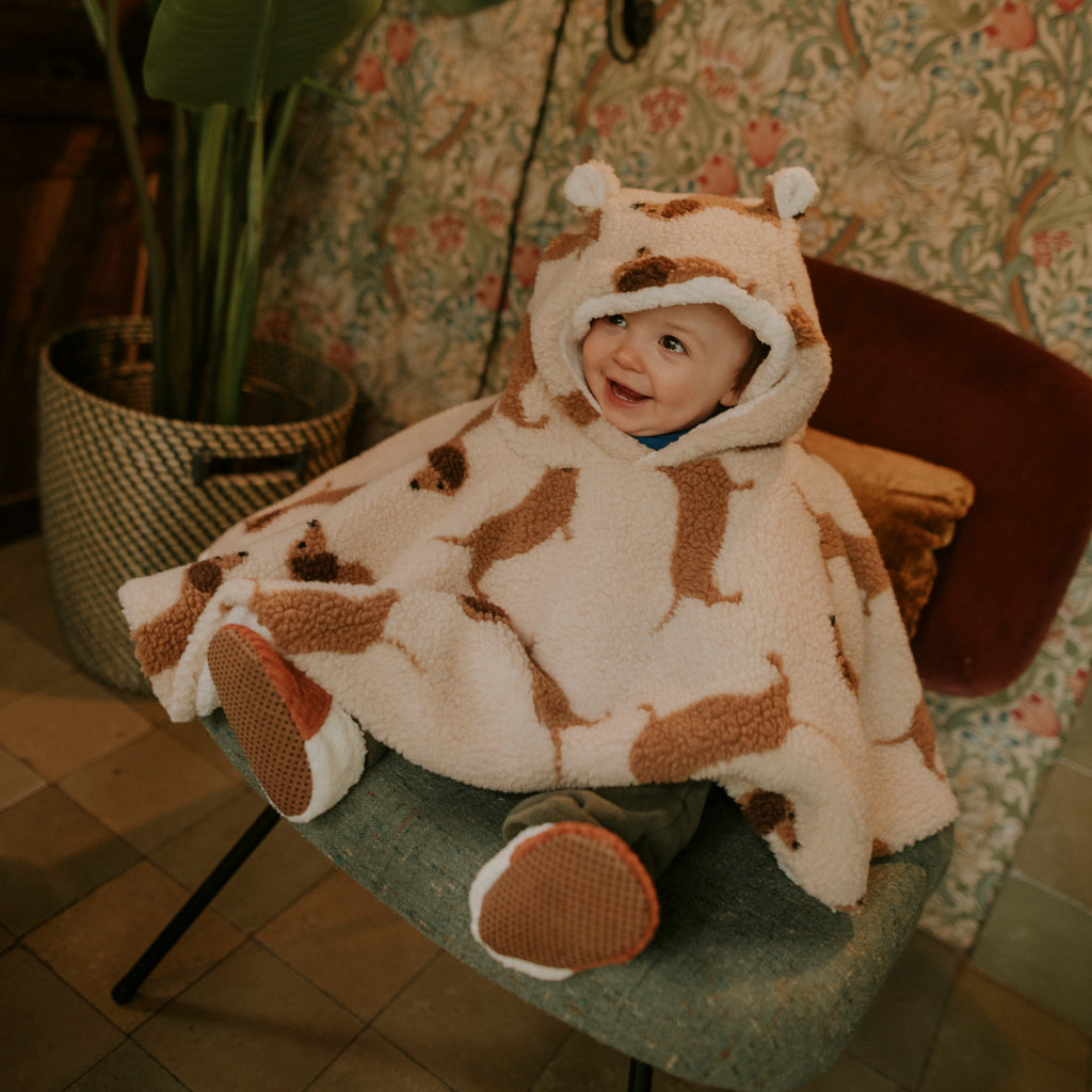 Poncho bébé teddy dog