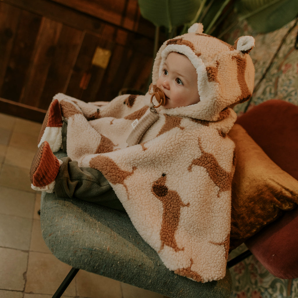 Poncho bébé teddy dog