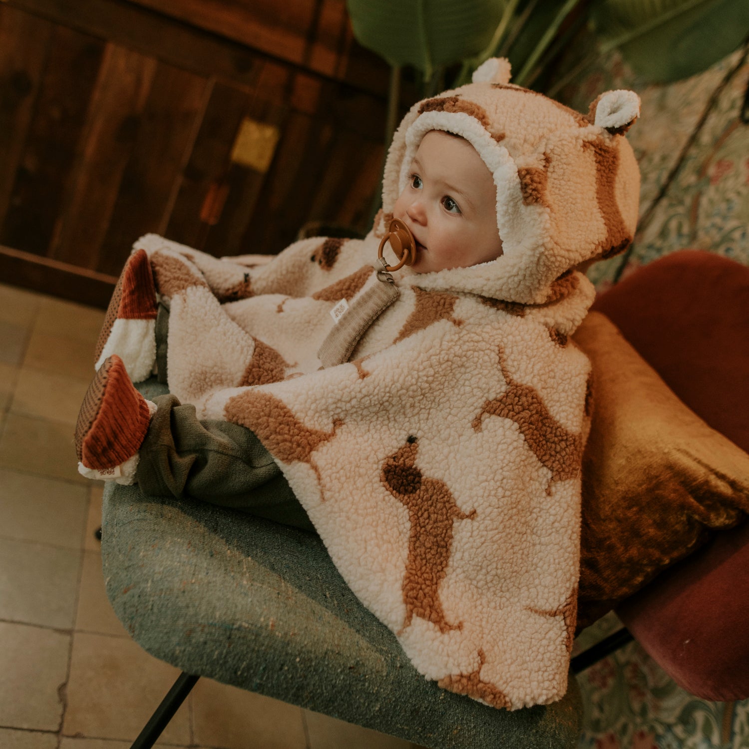 Poncho bébé teddy dog