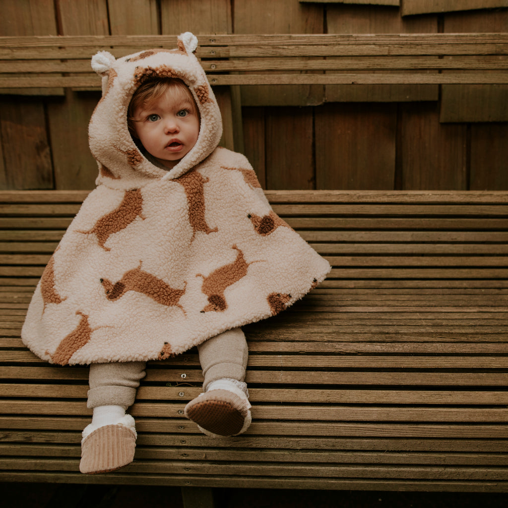 Poncho bébé teddy dog