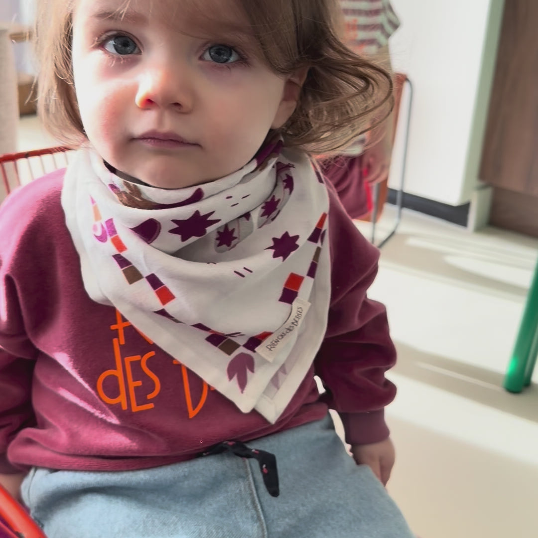 Foulard santiag rose