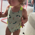 Maillot de bain santiag vert