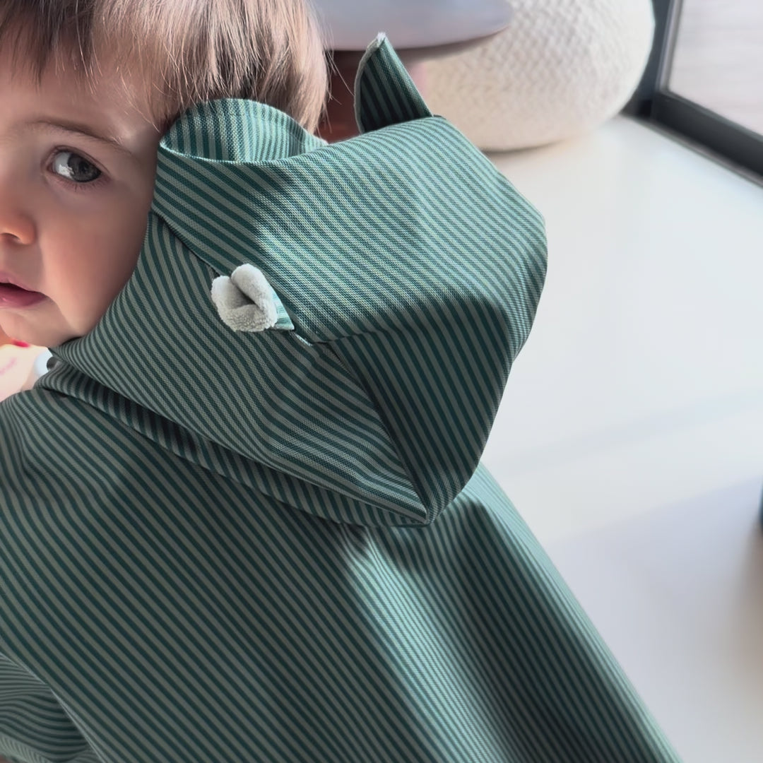 Poncho de pluie vert